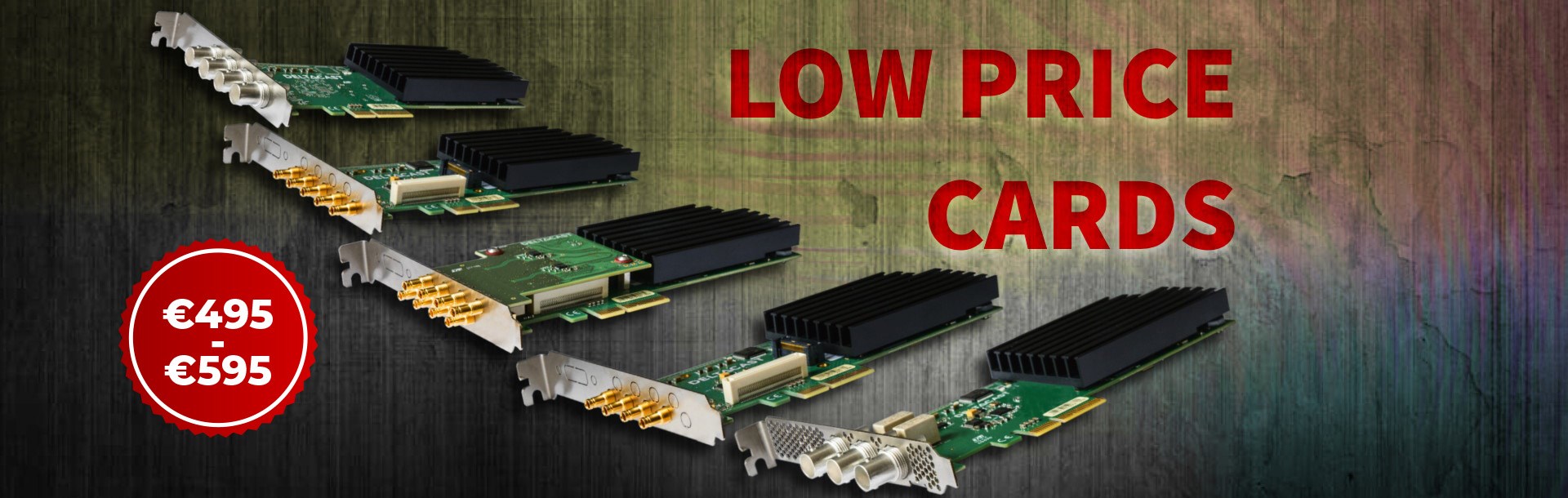 Low-cost cards Banner