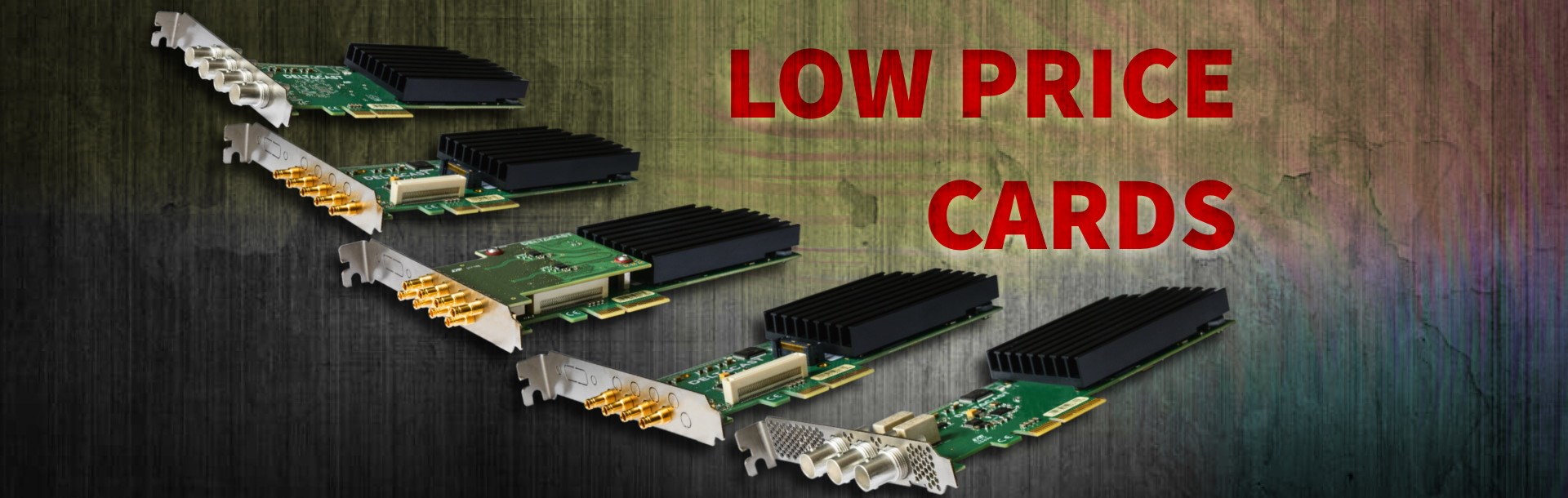 Low-cost cards Banner